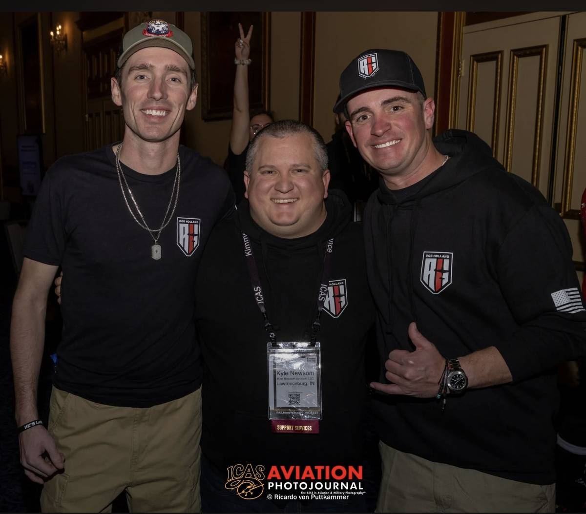 With aerobatic performers