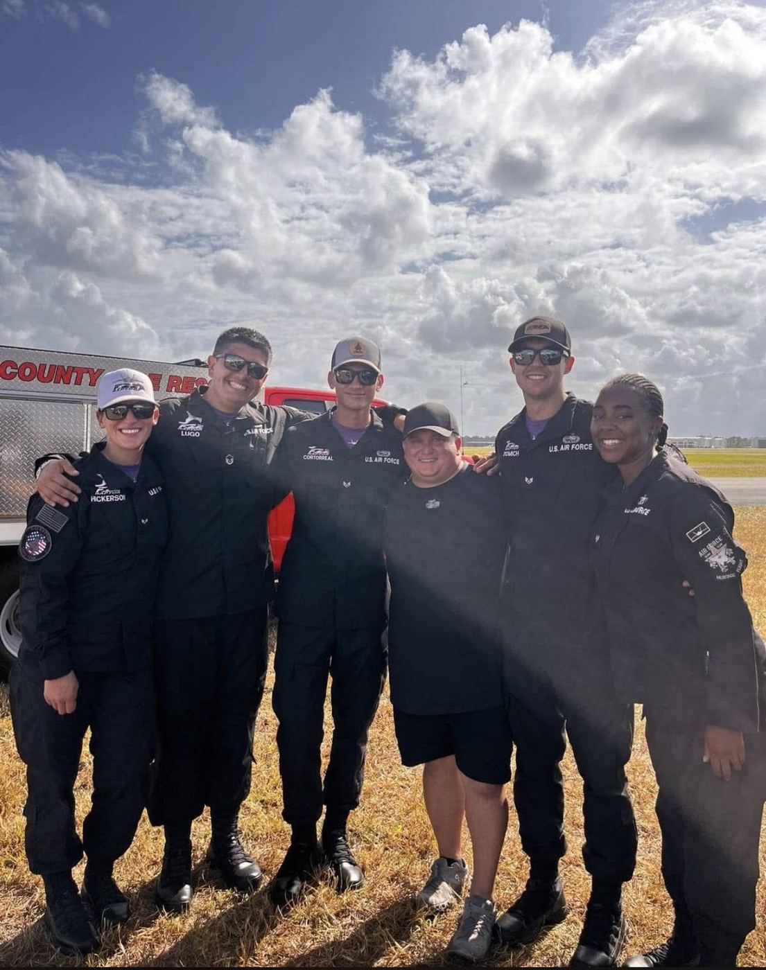 With U.S. Air Force team